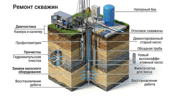 Ремонт скважин в Донецке